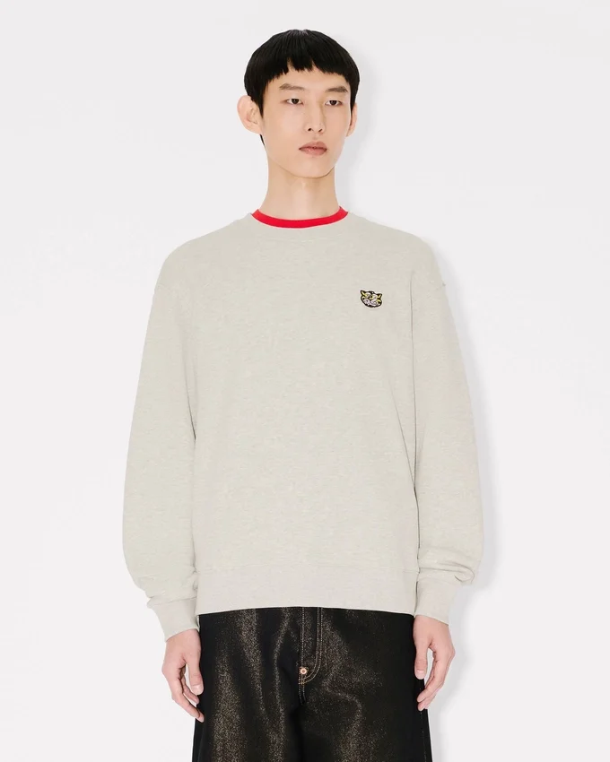 Kenzo Wild Tiger’ Embroidered Sweatshirt in Cotton Kenzo Wild Tiger’ Embroidered Sweatshirt in Cotton