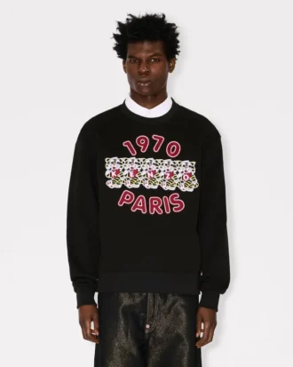 Kenzo Wild Tiger’ Embroidered Sweatshirt in Cotton