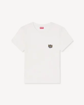 Kenzo Wild Tiger’ Embroidered T-Shirt in Cotton Kenzo Wild Tiger’ Embroidered T-Shirt in Cotton