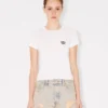Kenzo Wild Tiger’ Embroidered T-Shirt in Cotton Kenzo Wild Tiger’ Embroidered T-Shirt in Cotton