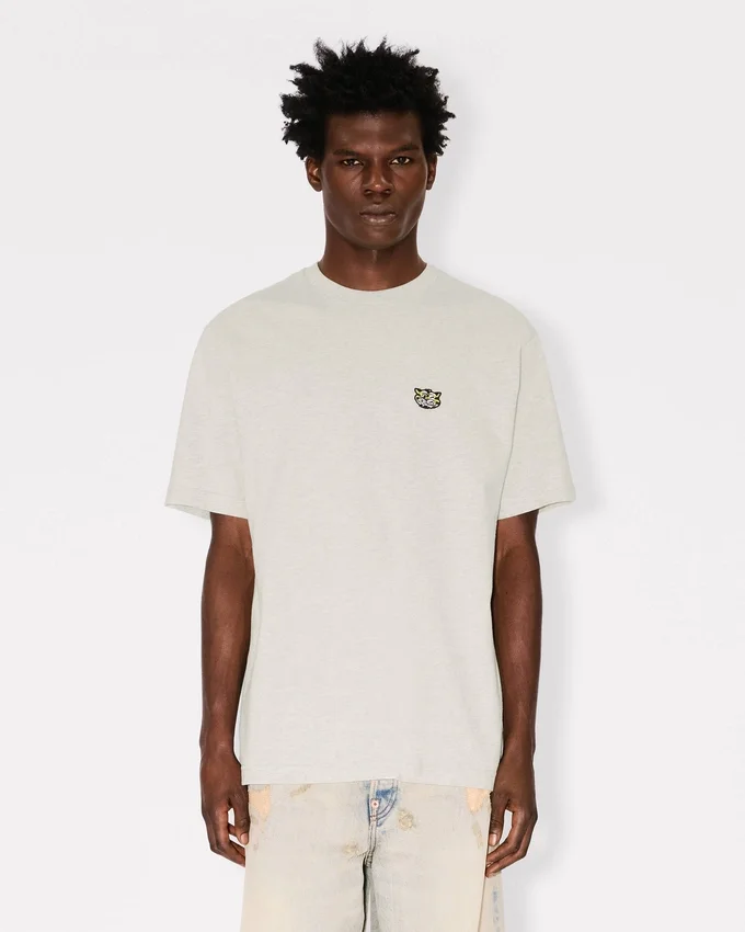 Kenzo Wild Tiger’ Embroidered T-Shirt in Cotton Kenzo Wild Tiger’ Embroidered T-Shirt in Cotton
