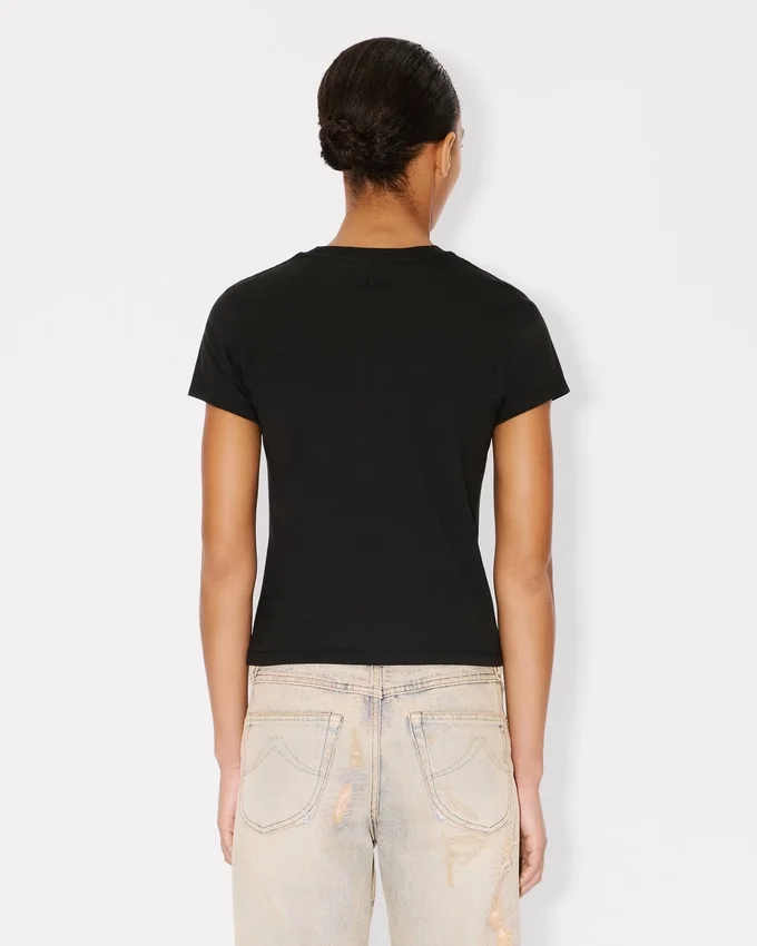 Kenzo Wild Tiger’ Embroidered T-Shirt in Cotton Kenzo Wild Tiger’ Embroidered T-Shirt in Cotton