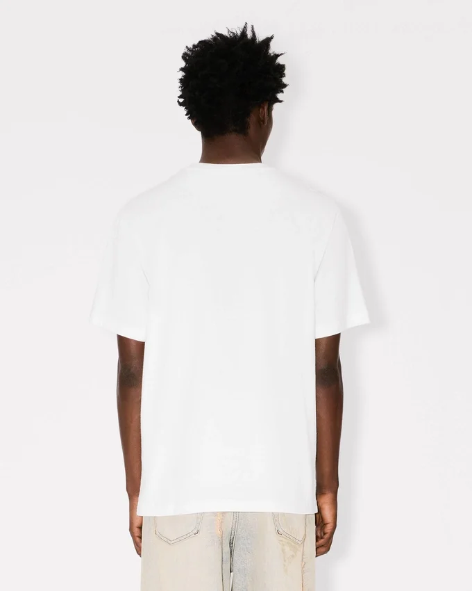 Kenzo Wild Tiger’ Embroidered T-Shirt in Cotton Kenzo Wild Tiger’ Embroidered T-Shirt in Cotton