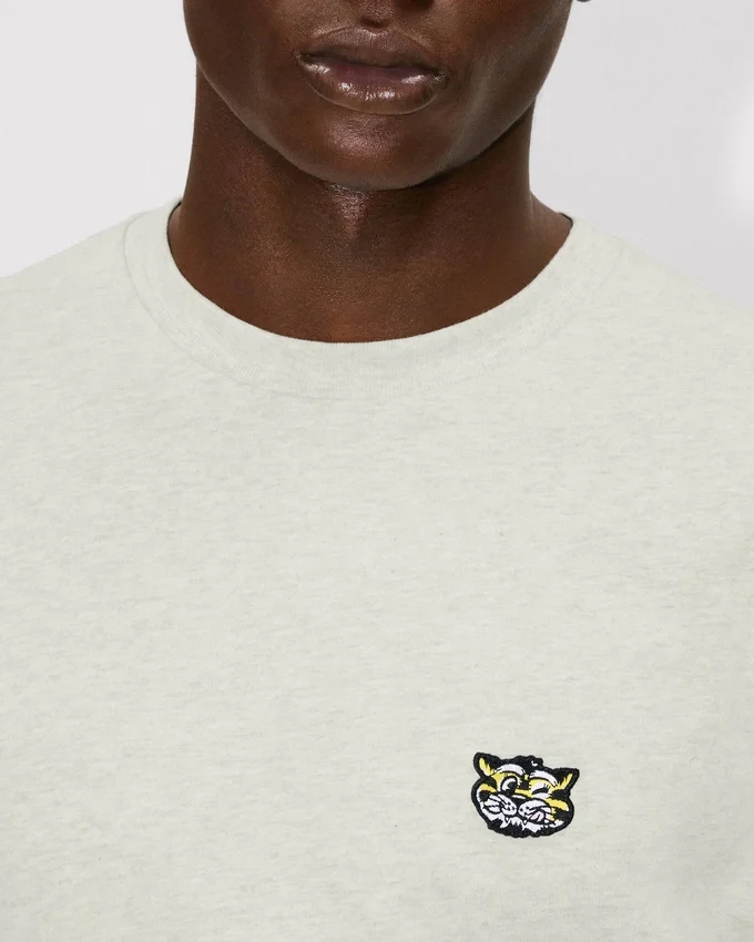 Kenzo Wild Tiger’ Embroidered T-Shirt in Cotton Kenzo Wild Tiger’ Embroidered T-Shirt in Cotton