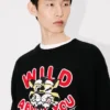 Kenzo Wild Tiger’ Jumper in Wool Cotton Kenzo Wild Tiger’ Jumper in Wool Cotton