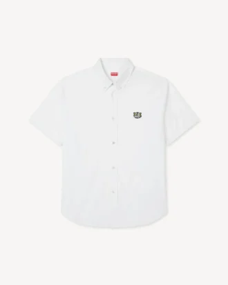 Kenzo Wild Tiger’ Short Sleeve Shirt in Cotton Poplin
