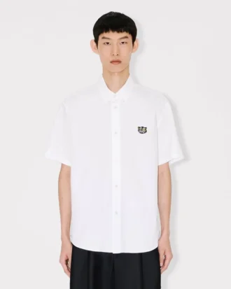 Kenzo Wild Tiger’ Short Sleeve Shirt in Cotton Poplin