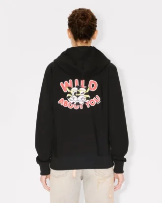 Kenzo Wild Tiger’ Zip up Hoodie in Cotton