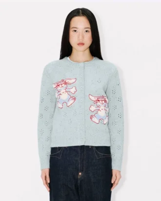 Kenzo Winter Holidays’ Embroidered Cardigan in Wool Kenzo Winter Holidays’ Embroidered Cardigan in Wool
