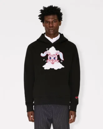 Kenzo Winter Holidays’ Embroidered Hoodie in Cotton
