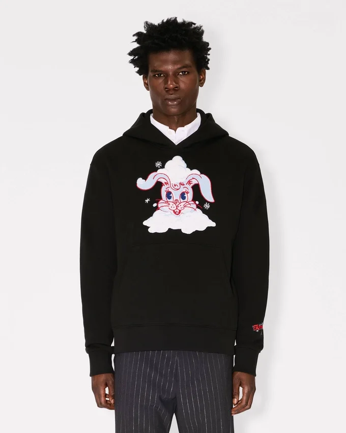 Kenzo Winter Holidays’ Embroidered Hoodie in Cotton Kenzo Winter Holidays’ Embroidered Hoodie in Cotton