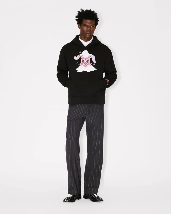 Kenzo Winter Holidays’ Embroidered Hoodie in Cotton Kenzo Winter Holidays’ Embroidered Hoodie in Cotton