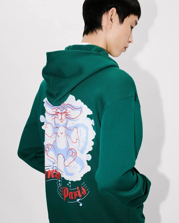 Kenzo Winter Holidays’ Zip up Hoodie in Cotton Kenzo Winter Holidays’ Zip up Hoodie in Cotton