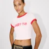 Kenzo Words’ Cropped T-Shirt in Cotton Kenzo Words’ Cropped T-Shirt in Cotton