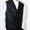 Kimono Gilet in Virgin Wool and Silk