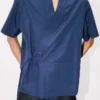 Kimono Short Sleeve Shirt in Cotton