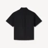 Kimono Short Sleeve Shirt in Cotton Poplin