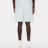 Lace Straight Short in Stone Bleach Chambray Lace Straight Short in Stone Bleach Chambray