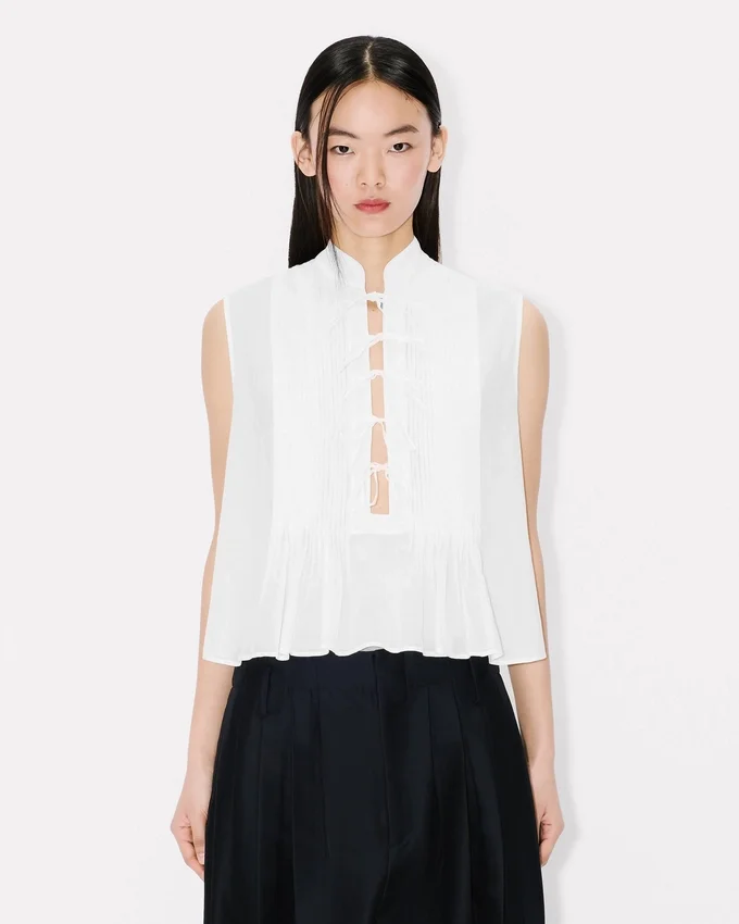 Light Sleeveless Top in Cotton Light Sleeveless Top in Cotton
