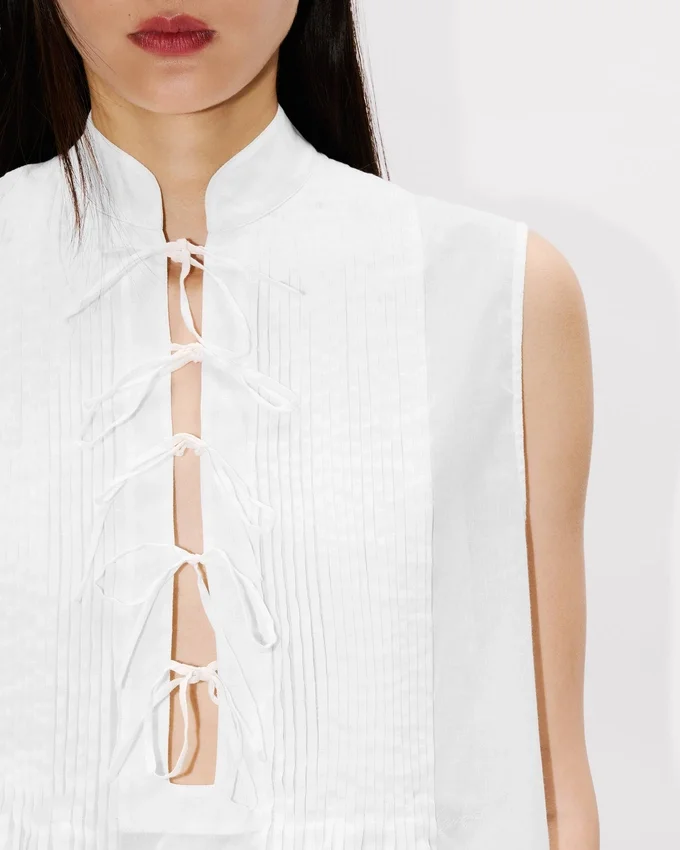 Light Sleeveless Top in Cotton Light Sleeveless Top in Cotton