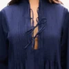 Long Sleeve Midi Dress in Light Cotton Poplin Long Sleeve Midi Dress in Light Cotton Poplin