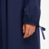 Long Sleeve Midi Dress in Light Cotton Poplin Long Sleeve Midi Dress in Light Cotton Poplin