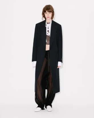 Long Tailoring Coat in Virgin Wool