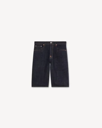 Low-Waist Boyfriend Bermuda in Japanese Denim