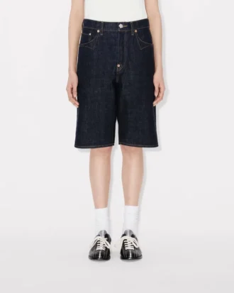 Low-Waist Boyfriend Bermuda in Japanese Denim