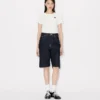 Low-Waist Boyfriend Bermuda in Japanese Denim Low-Waist Boyfriend Bermuda in Japanese Denim