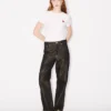 Low-Waist Boyfriend Jeans in Lurex Japanese Denim Low-Waist Boyfriend Jeans in Lurex Japanese Denim