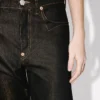Low-Waist Boyfriend Jeans in Lurex Japanese Denim Low-Waist Boyfriend Jeans in Lurex Japanese Denim