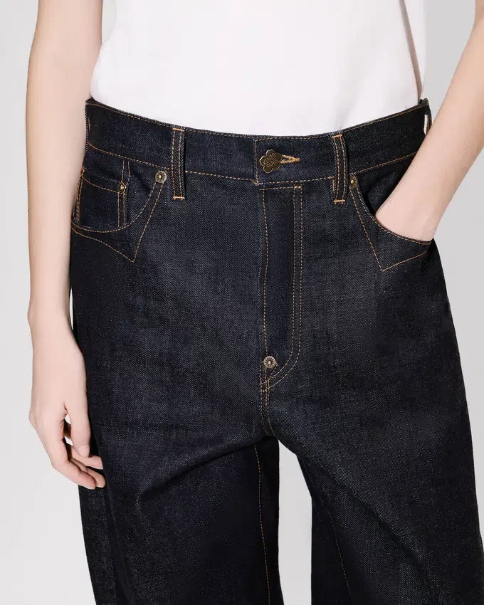 Low-Waist Jeans in Japanese Denim Low-Waist Jeans in Japanese Denim