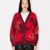 Lunar New Year’ Cardigan in Mixed Cotton and Wool Lunar New Year’ Cardigan in Mixed Cotton and Wool