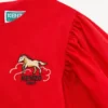Lunar New Year’ Embroidered Dress in Poplin