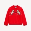 Lunar New Year’ Embroidered Sweatshirt in French Terry