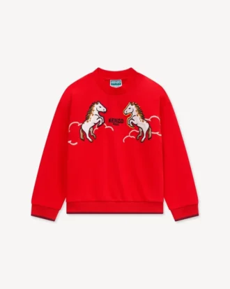 Lunar New Year’ Embroidered Sweatshirt in French Terry