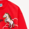 Lunar New Year’ Embroidered Sweatshirt in French Terry