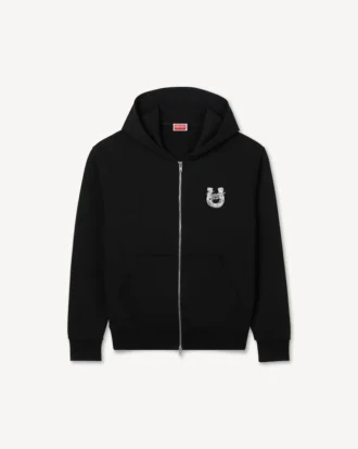 Lunar New Year’ Embroidered Zip up Hoodie in Cotton