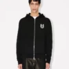 Lunar New Year’ Embroidered Zip up Hoodie in Cotton Lunar New Year’ Embroidered Zip up Hoodie in Cotton
