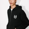 Lunar New Year’ Embroidered Zip up Hoodie in Cotton Lunar New Year’ Embroidered Zip up Hoodie in Cotton