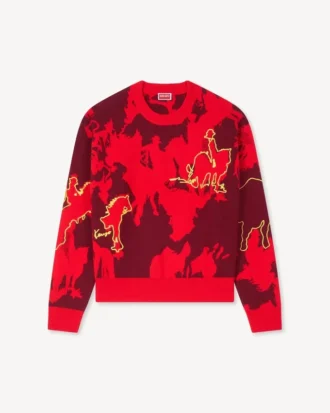 Lunar New Year’ Jumper in Mixed Cotton and Wool