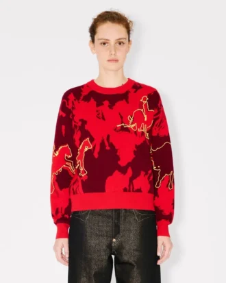 Lunar New Year’ Jumper in Mixed Cotton and Wool