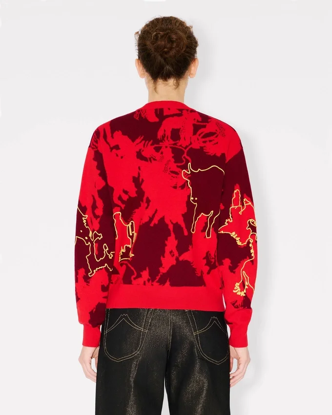 Lunar New Year’ Jumper in Mixed Cotton and Wool Lunar New Year’ Jumper in Mixed Cotton and Wool