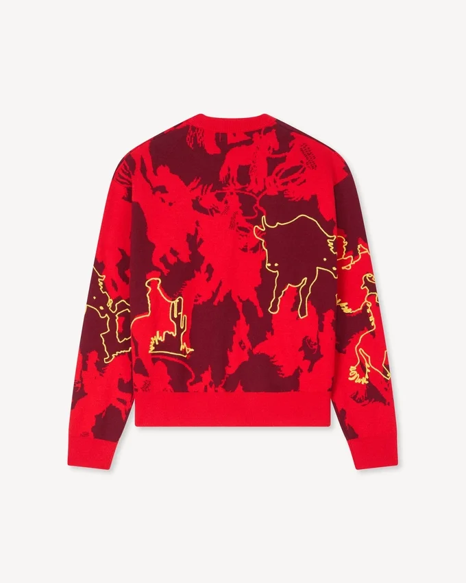 Lunar New Year’ Jumper in Mixed Cotton and Wool Lunar New Year’ Jumper in Mixed Cotton and Wool