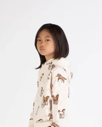 Lunar New Year’ Oversized Hooded Sweatshirt in French Terry
