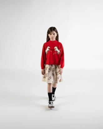 Lunar New Year’ Pleated Skirt