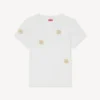 Multi ‘Boke Flower’ Embroidered T-Shirt in Cotton Multi ‘Boke Flower’ Embroidered T-Shirt in Cotton