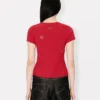 Multi ‘Boke Flower’ Embroidered T-Shirt in Cotton Multi ‘Boke Flower’ Embroidered T-Shirt in Cotton