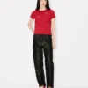 Multi ‘Boke Flower’ Embroidered T-Shirt in Cotton Multi ‘Boke Flower’ Embroidered T-Shirt in Cotton